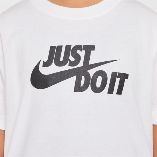 Girls Nike K Nsw T Jdi Hbr in White - Image 4