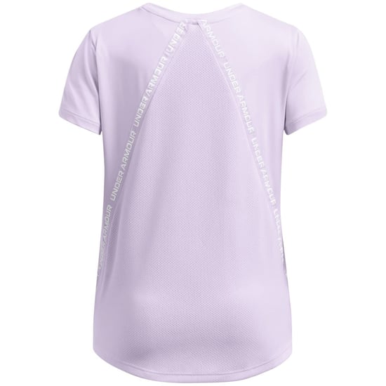 Girls Under Armour Relaxed Fit Crew Neck T-Shirt in Purple - Image 2