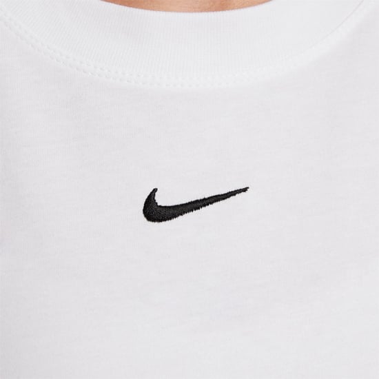 Women's Nike Logo T Shirt Womens in .White/Black - Image 4