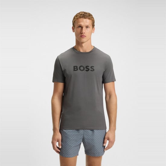 Men's Boss T-Shirt Rn 10249533 01 in Dark Grey - Image 2