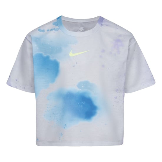 Girls Nike Regular Fit Cropped Crew Neck T-Shirt in Photon Dust - Image 1