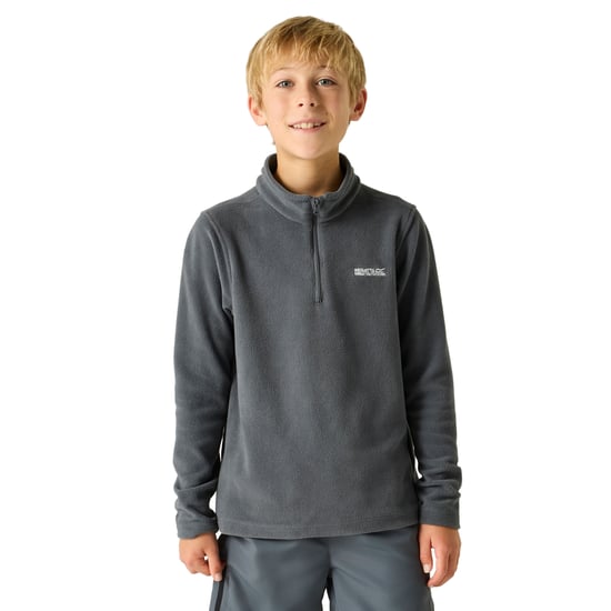 Regatta - Geweldige Outdoors Kinder Hot Shot II Half Zip Fleece Hoodie (Donkere storm) - Image 1