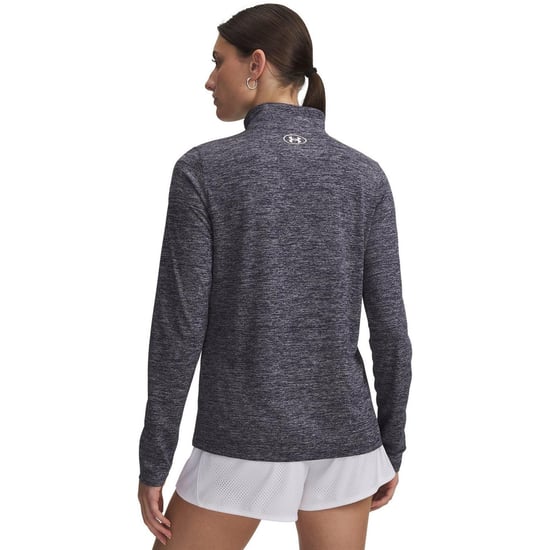 Under Armour Dames-top met halve rits en textuur (Middernacht marine) - Image 4