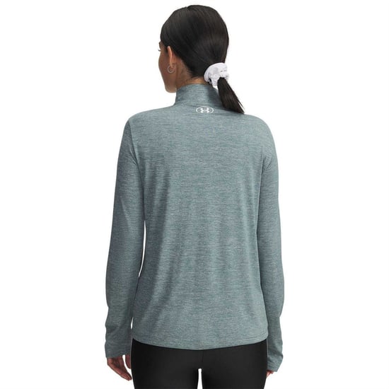 Under Armour Womens/Ladies Tech Textured Half Zip Top (Jasper) - Image 2
