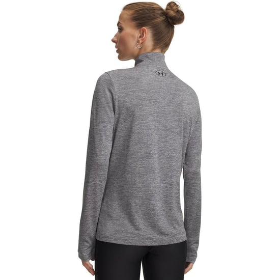 Under Armour Womens/Ladies Tech Textured Half Zip Top (Green/Black) - Image 2