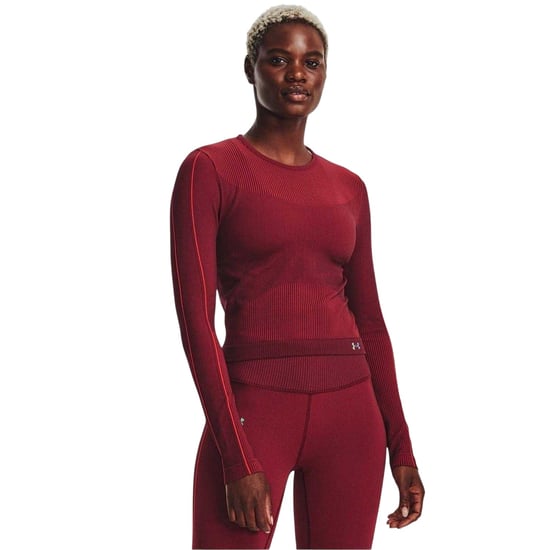 Under Armour UA Rush naadloze top met lange mouwen voor dames (Rood) - Image 1