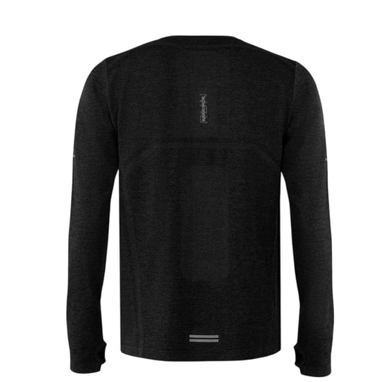 Karrimor Mens Xlite Long-Sleeved Running Top (Black Marl) - Image 2