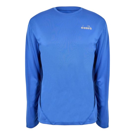 Diadora Heren T-shirt met lange mouwen en X Run-logo (Perzisch Blauw) - Image 1