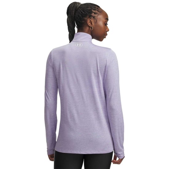 Under Armour Womens/Ladies Tech Textured Half Zip Top (Transparent) - Image 2