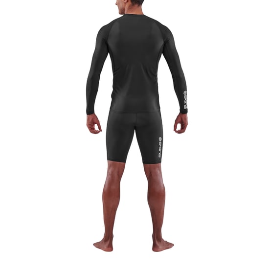 Skins Heren Series-1 Regular Base Layer Top met lange mouwen (Zwart) - Image 2