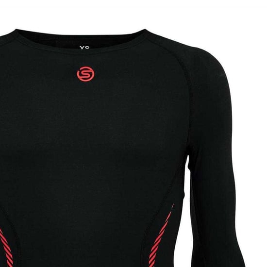 Skins Kompressionströja för män, modell A200, med tryck på ryggen (Svart) - Image 3