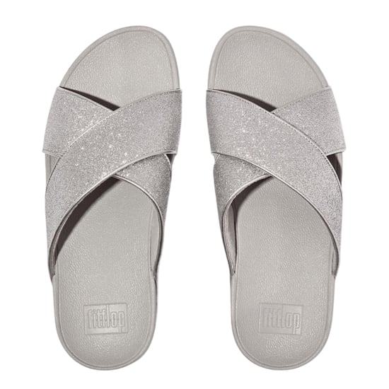 FitFlop Glitterdust-sandalen met gekruiste bandjes voor dames (Zilver) - Image 3