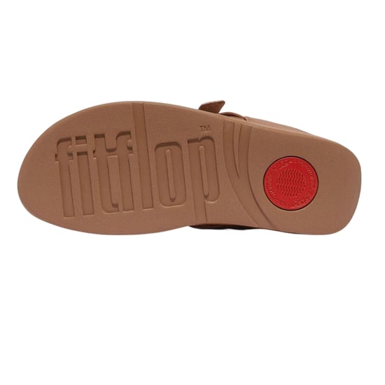 Fit Flop Leren sandalen met geknoopte teenband voor dames (Beige) - Image 4