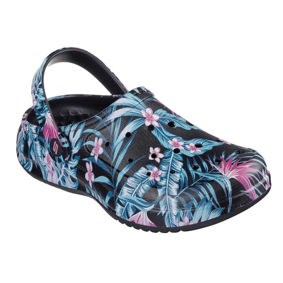 Skechers Archfitwave EVA-sandalen met bloemenprint en open teen voor dames (Zwart/Multikleurig) - Image 3
