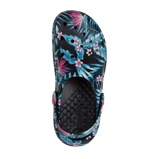 Skechers Archfitwave EVA-sandalen met bloemenprint en open teen voor dames (Zwart/Multikleurig) - Image 4