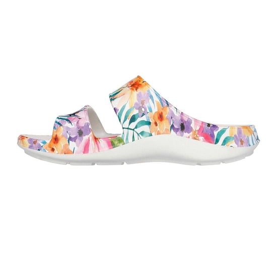 Skechers Dames Bloemige Arch Fit Slippers (Wit/Multi-kleurig) - Image 2