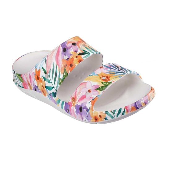 Skechers Dames Bloemige Arch Fit Slippers (Wit/Multi-kleurig) - Image 5