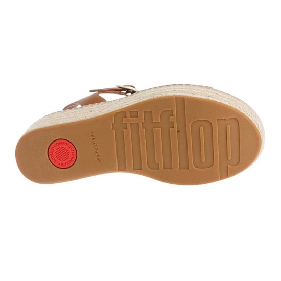 FitFlop Dames/Dames Eloise Espadrille Leren Sleehakken (Tan) - Image 3