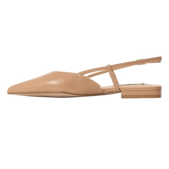 Steve Madden Womens/Ladies Spencer Leather Sling Back Sandals (Tan) - Image 2