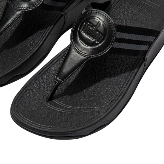 FitFlop Dames Walkstar Brede Sandalen (Zwart) - Image 4