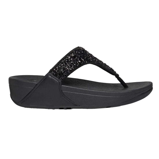 FitFlop Lulu Summerfoil-sandalen met sleehak voor dames (Zwart) - Image 1