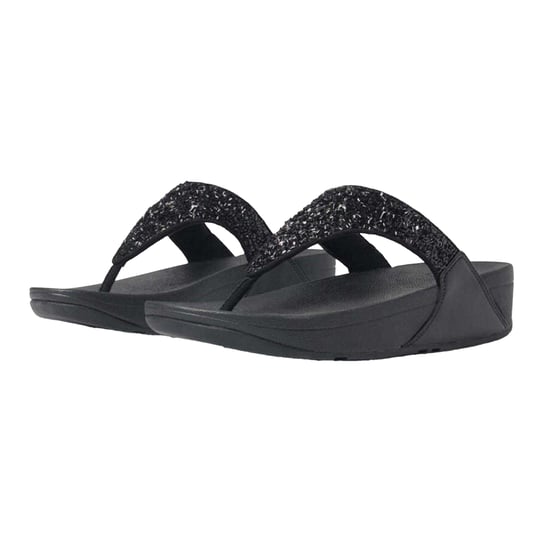FitFlop Lulu Summerfoil-sandalen met sleehak voor dames (Zwart) - Image 4