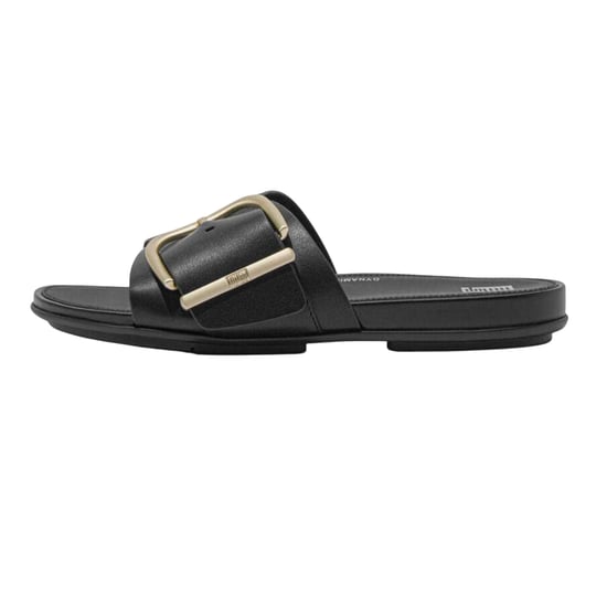 FitFlop Dames Leren Slippers (Zwart) - Image 2