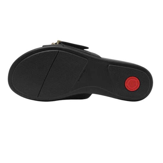 FitFlop Dames Leren Slippers (Zwart) - Image 4
