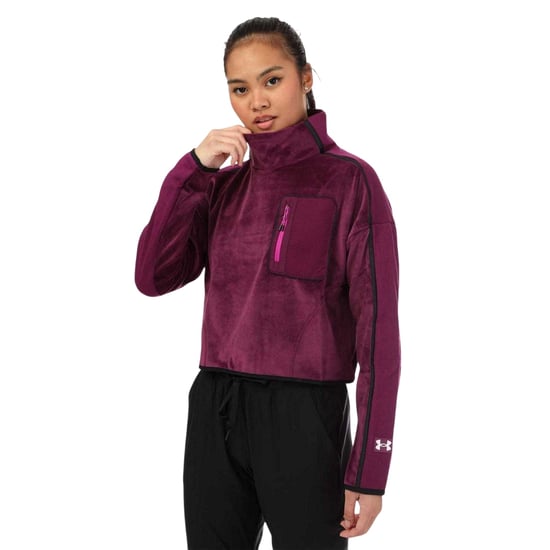 Under Armour Womens/Ladies Velour Fleece Top (Purple) - Image 2