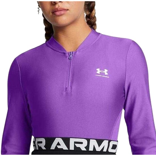 Under Armour Womens/Ladies HeatGear Top (Purple) - Image 4