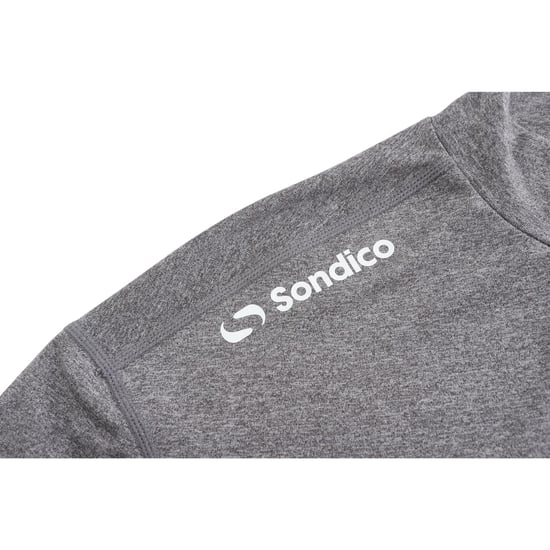 Sondico Heren-basislaagshirt met hoge kraag (Grijs) - Image 4