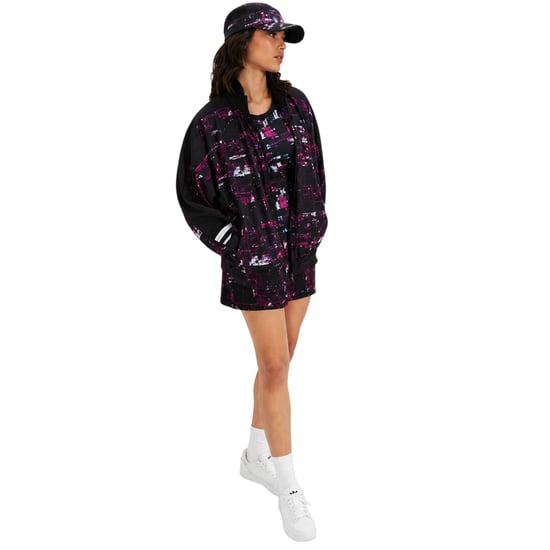 Ellesse Womens/Ladies Boulevard Fleece Funnel Neck Track Jacket (Black/Pink) - Image 4