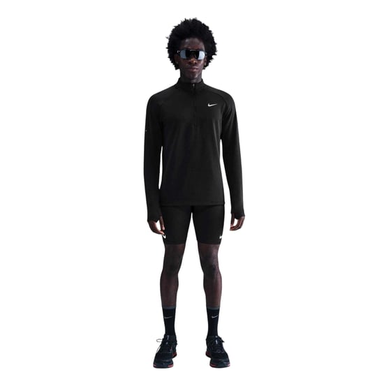 Nike Heren Quarter Zip Hardloop Baselaag Top (Zwart) - Image 1