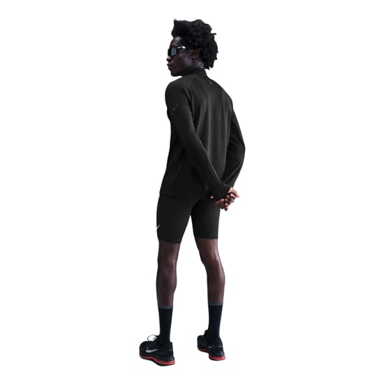 Nike Heren Quarter Zip Hardloop Baselaag Top (Zwart) - Image 2