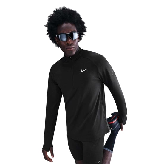 Nike Heren Quarter Zip Hardloop Baselaag Top (Zwart) - Image 3