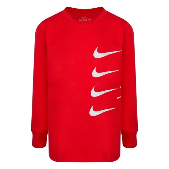 Boys Nike Ls Tee in University Red - Image 1