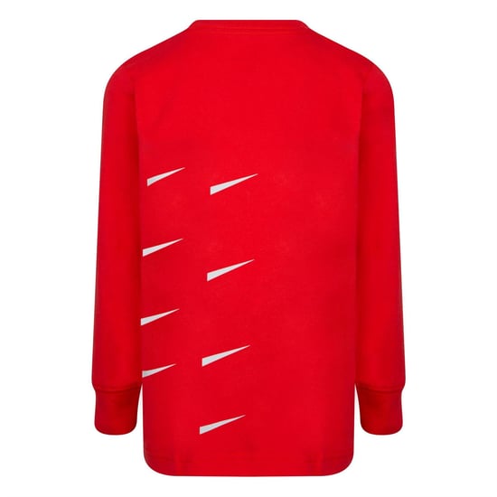 Boys Nike Ls Tee in University Red - Image 2