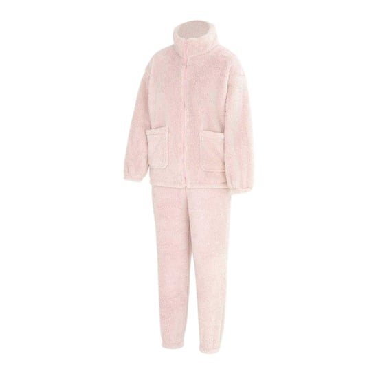 Miso Hemmaklädeset i sherpa-fleece för kvinnor/damer (Rosa) - Image 3