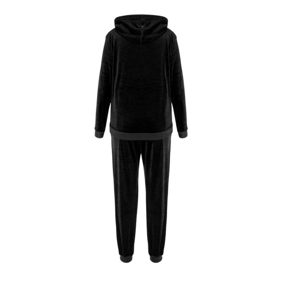 Miso Womens/Ladies Velour Tracksuit Set (Black) - Image 2
