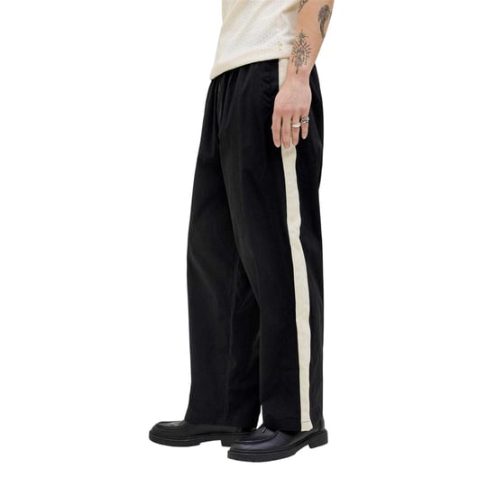 Jack And Jones Heren Owen Streep Brede Pijpen Joggers (Zwart) - Image 3