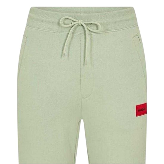 Hugo Heren Fleece Logo Relaxed Fit Joggingbroek (Medium Blauw) - Image 4
