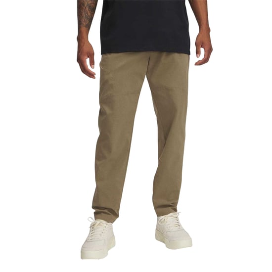 Under Armour Heren Unstoppable taps toelopende, slanke joggingbroek (Bruin) - Image 1