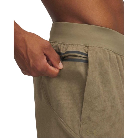 Under Armour Heren Unstoppable taps toelopende, slanke joggingbroek (Bruin) - Image 3