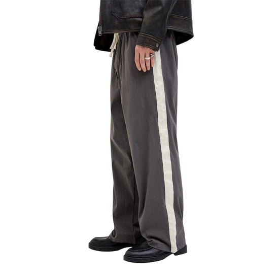 Jack And Jones Heren Owen Stripe Wide Leg Joggers (Bruin) - Image 3