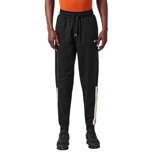 Boss Heren Iconic Vertical Stripe Joggingbroek (Zwart) - Image 3