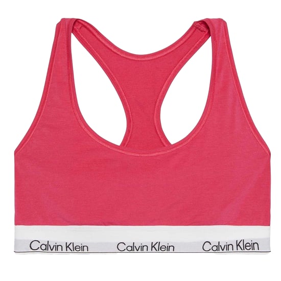 Calvin Klein Dames/Dames Logo Katoenmix Bralette (Levendig Roze) - Image 2