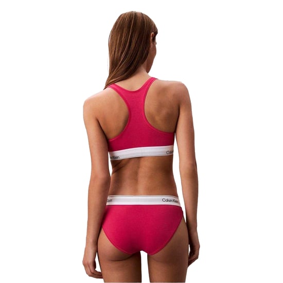 Calvin Klein Dames/Dames Logo Katoenmix Bralette (Levendig Roze) - Image 3