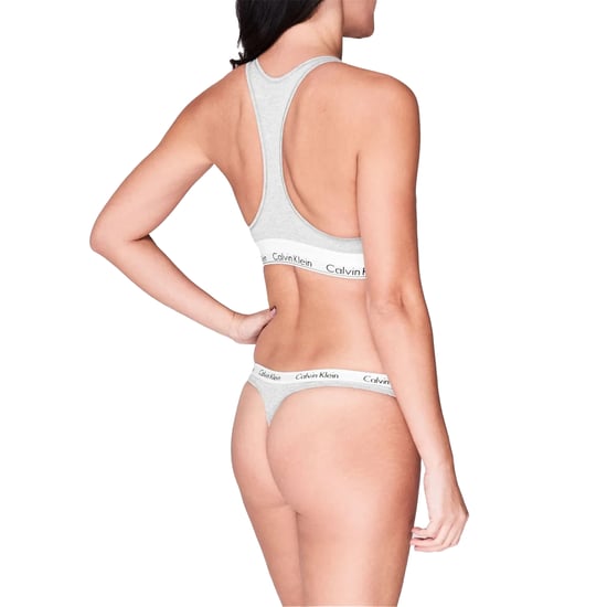Calvin Klein Dames/Dames Logo Katoenmix Bralette (Grijs) - Image 4