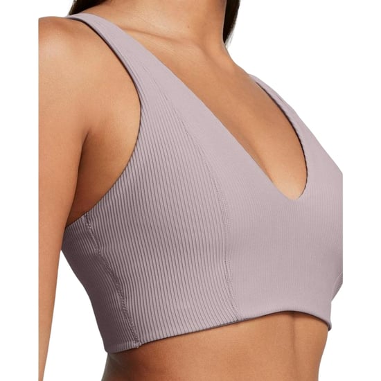 Under Armour Womens/Ladies Ribbed V Neck Bralette (Grey) - Image 3