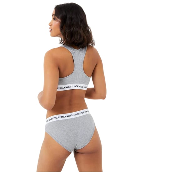 Jack Wills Dibsdall katoenen jersey bralette voor dames (set van 2) (Grijze Mergel) - Image 2